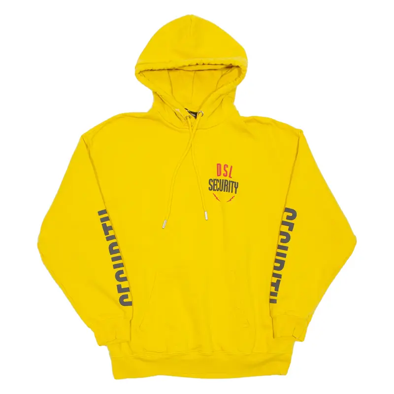 DIESEL Security Mens Yellow Hoodie M