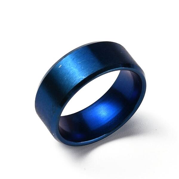Stainless Steel Wide Band Finger Rings for Women Men