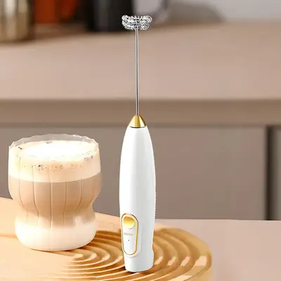 Rechargeable Electric Milk Frother, Automatic Electric Coffee Milk Frother, Handheld Coffee Foam Maker for Lattes, Kitchen ...