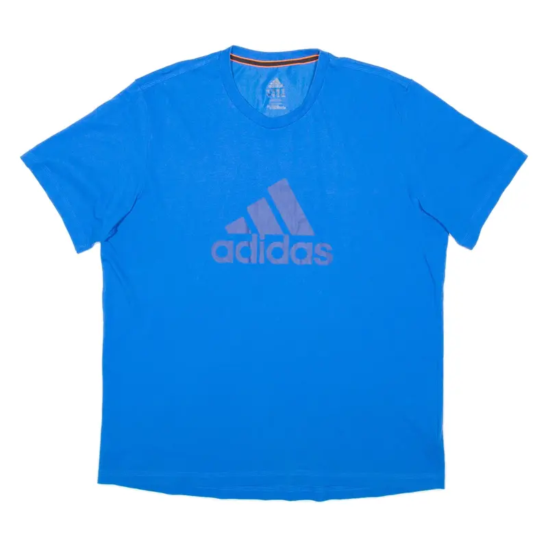 ADIDAS Mens T-Shirt Blue XL