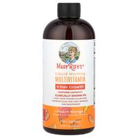 MaryRuth's Liquid Morning Multivitamin + Hair Growth, Peach Mango, 15.22 fl oz (450 ml)