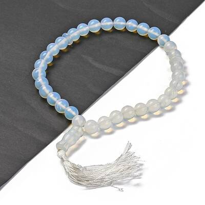 Synthetic Opalite  Beads Stretch Bracelets