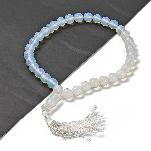 Synthetic Opalite  Beads Stretch Bracelets