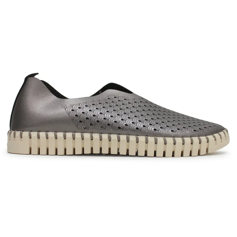 Ilse Jacobsen Tulip 3576 Textile Women's Comfort Shoes - Gun Metal - Size:US 9 Women