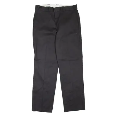 DICKIES 874 Workwear Mens Trousers Black Regular Straight W36 L32