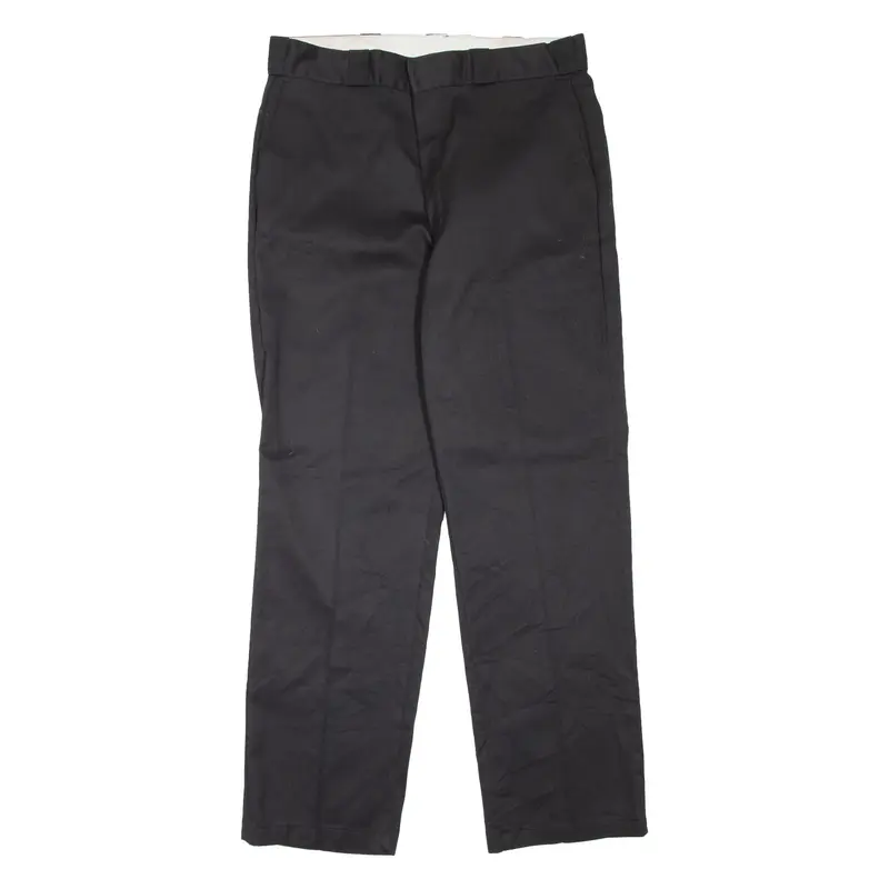 DICKIES 874 Workwear Mens Trousers Black Regular Straight W36 L32