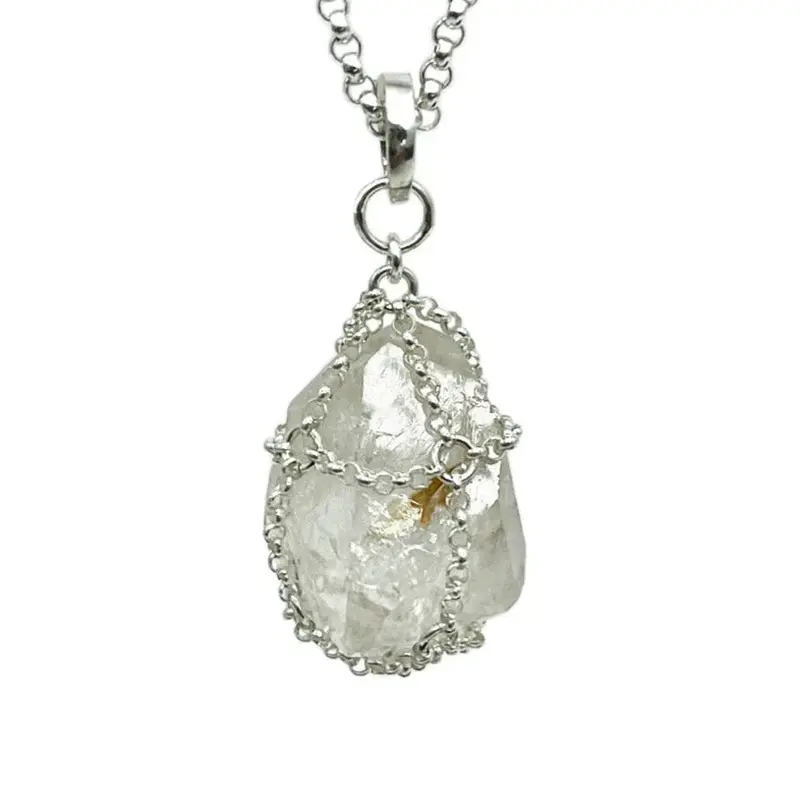 Caged Quartz Pendant | Size: 16