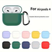 Silicone Earphone Case with Hook, Shockproof Earphones Protective Cover, Earphone Protector for Airpods 4, Earphone Accessori...