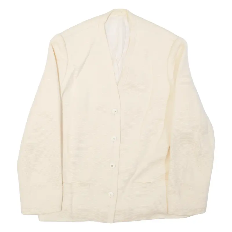 VALENTINO Womens Blazer Jacket Cream M