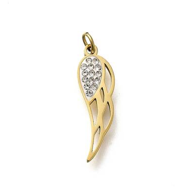 304 Stainless Steel Rhinestone Pendants