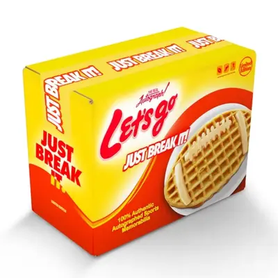 Pick your Division - Sport Trading Cards and 1 Let's Go Just Break It Autographed Item (Football, Cleat, Funko or Figurine)