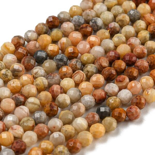 Natural Crazy Lace Agate Beads Strands