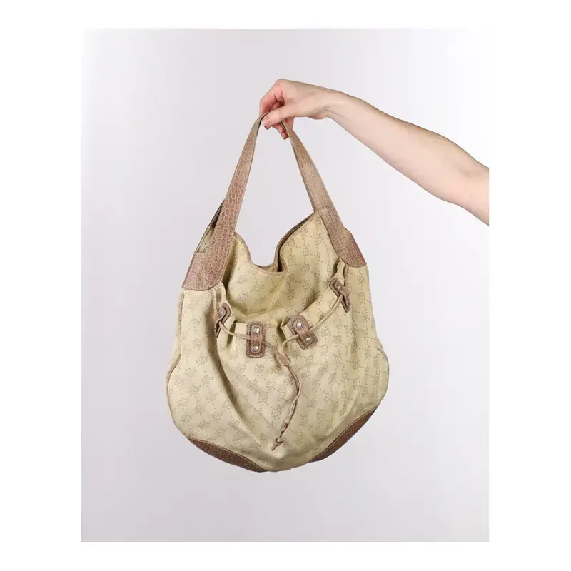 Blumarine Bag - No Size Beige Cotton Blend