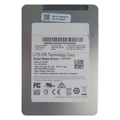 01EN337 Lenovo 256GB Multi-Level Cell SATA 6Gb/s 2.5-Inch Solid State Drive