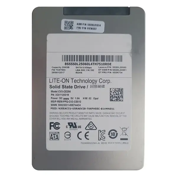 01EN337 Lenovo 256GB Multi-Level Cell SATA 6Gb/s 2.5-Inch Solid State Drive