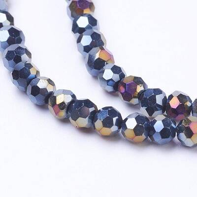 Electroplate Glass Beads Strands