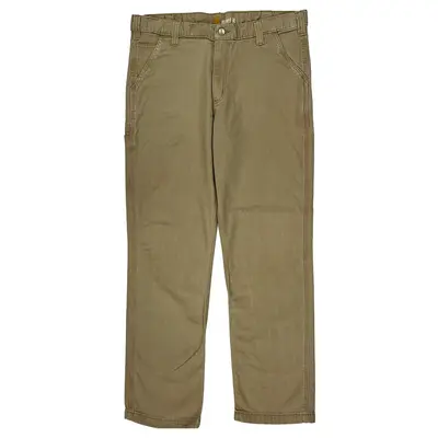 Carhartt Trousers - 35W 32L Khaki Cotton