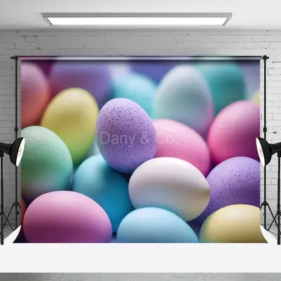 Easter Egg Photography Backdrop For Kids Mini Session - Aperturee