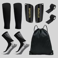 Professional Football Training Set (9 Counts/set), Sports Socks & Shin Guard & Shin Sleeve & Tape Set, Outdoor Sports Accesso...