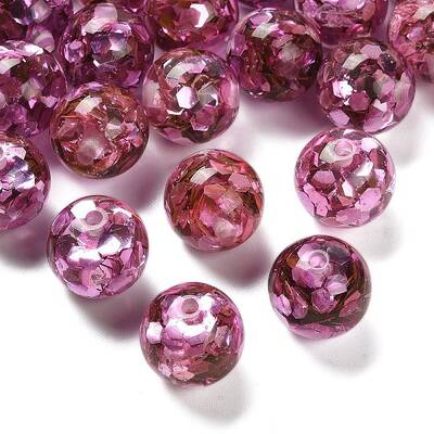 Transparent Resin with Paillette Beads