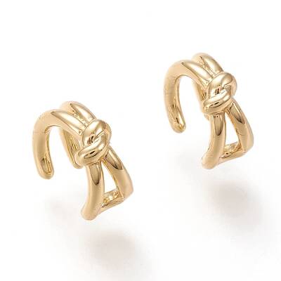 Brass Cuff Earrings