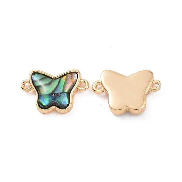 Natural Paua/Abalone Shell Connector Charms