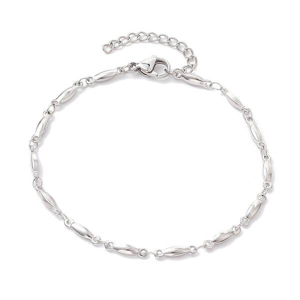 Non-Tarnish 304 Stainless Steel Bar Link Chain Bracelets for Women