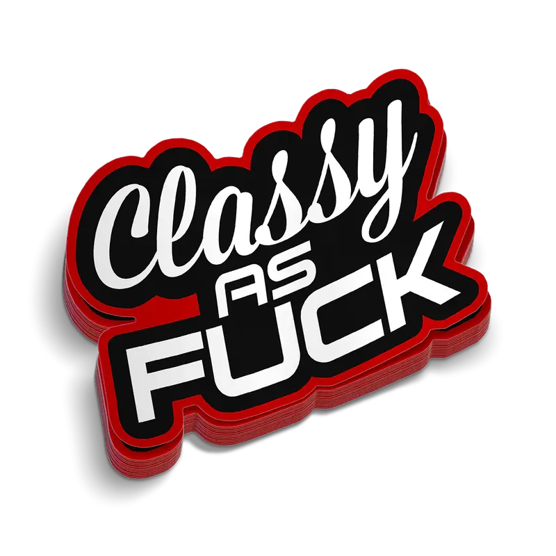 Classy AF Hard Hat Decal