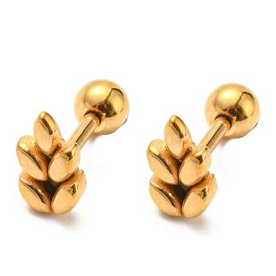 Ion Plating(IP) 304 Stainless Steel Stud Earrings