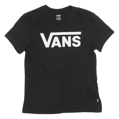VANS Womens T-Shirt Black XS