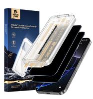 New MAGIC JOHN Premium Upgraded Privacy Screen Protector Dustproof Bubble-Free Design Ultra-Clear for iPhone & Samsung