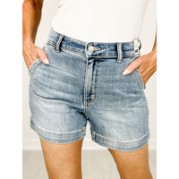 Judy Blue SUNKISSED High-Waist Denim Trouser Shorts