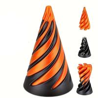 Random Color 3D Printed Spiral Fidget Toy, Impossible Cone, Mini Cones Pass Through Pyramid Fidget Toy for Stress and Anxiety...