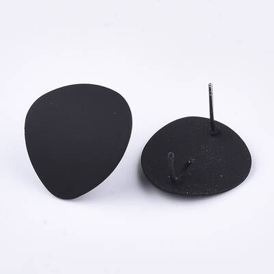 Spray Painted Iron Stud Earring Findings