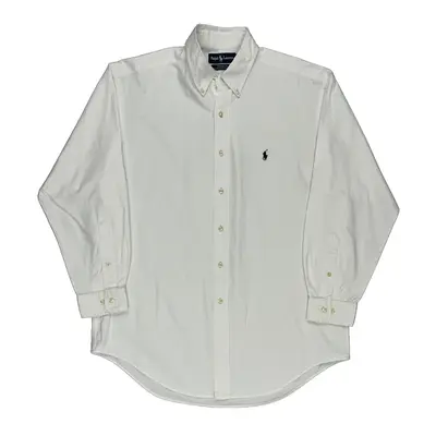 Yarmouth Ralph Lauren Shirt - Large White Cotton