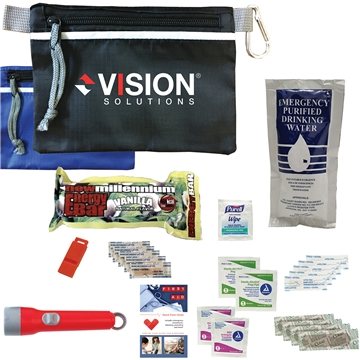 50 Custom Disaster Prep Emergency Safety Kit - First Aid & LED