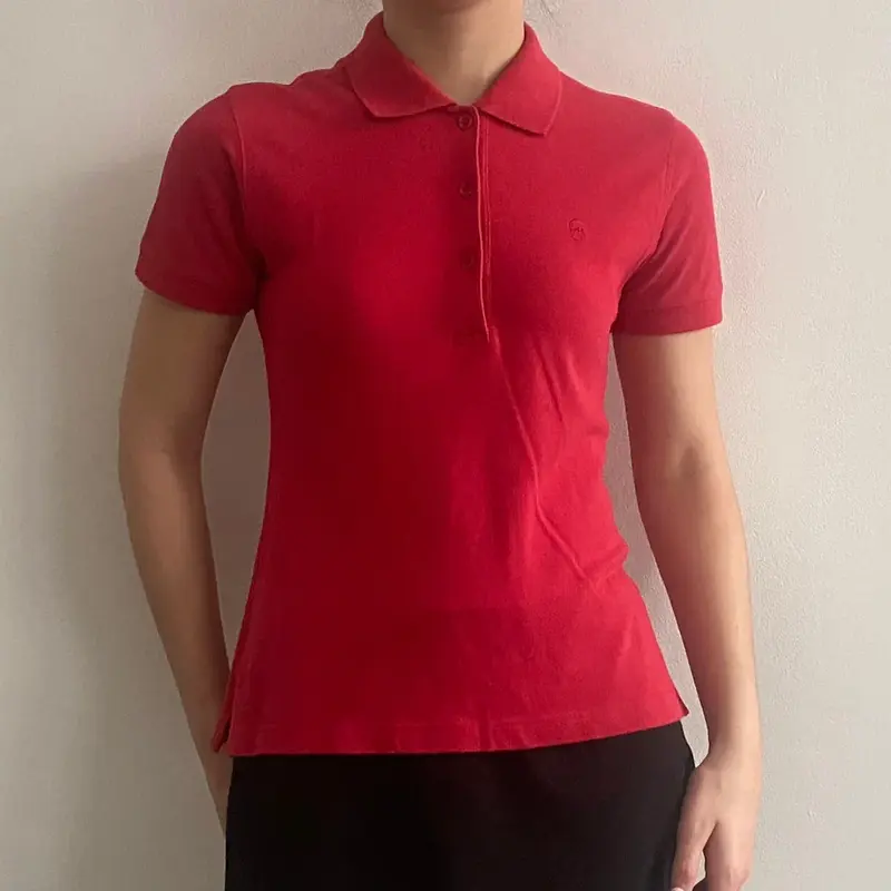 Conte Of Florence Polo Shirt - Medium Red Cotton