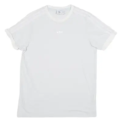 ADIDAS Womens T-Shirt Blue UK 10