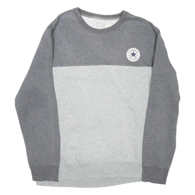 CONVERSE All Star Mens Sweatshirt Grey Crewneck L