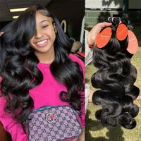 Karlami 100% Virgin Human Hair Body Wave Bundles 150/200 Density 3/4 Bundles Loose Deep Wave Human Hair Bundles 12A Brazilian...