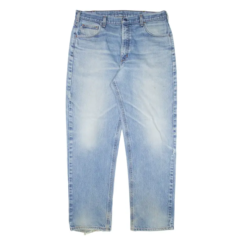 CARHARTT Workwear Jeans Blue Denim Regular Straight Stone Wash Mens W38 L34