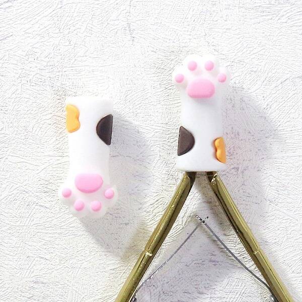 Bear Paw Print Silicone Nail Art Cuticle Nipper Protective Cover