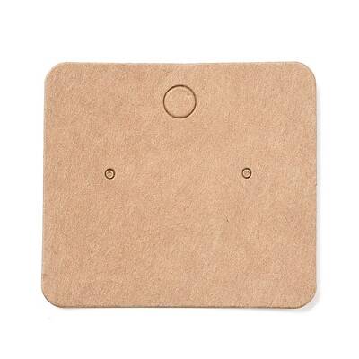 Blank Kraft Paper Earring Display Cards