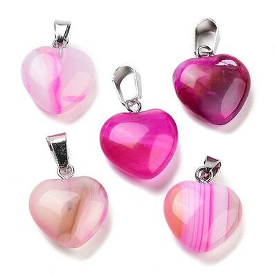 Natural Banded Agate Charms