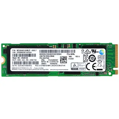 Samsung MZVKW512HMJP-000L7 | SM961 Series 512GB M.2 2280 PCI Express NVMe 3.0x4 Multi-Level Cell Solid State Drive