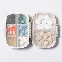 Random Color Plastic Spring Travel Pill Box, 1/2 Counts 8-compartment Medicine and Vitamin Capsule Storage Box, Portable Dust...