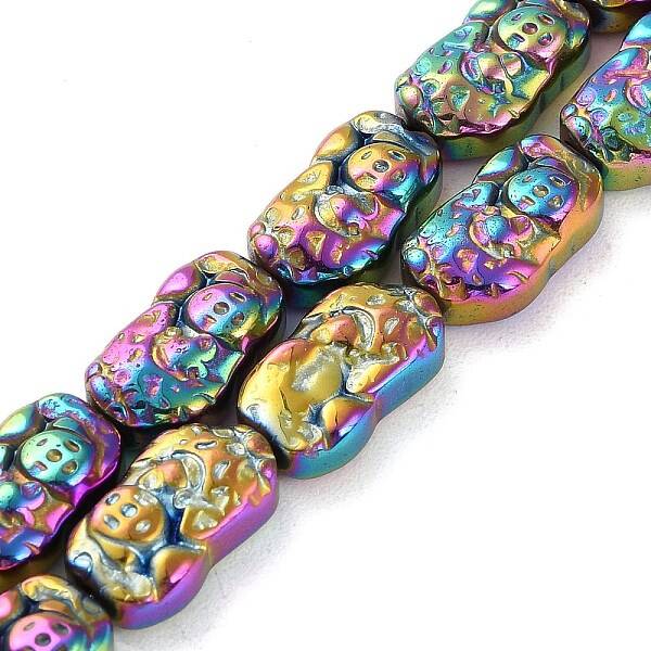 Electroplated Synthetic Non-magnetic Hematite Beads Strands
