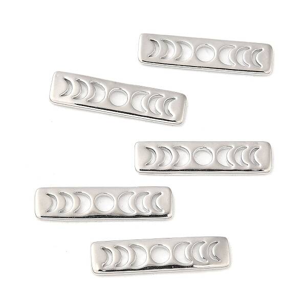 Brass Moon Phase Bar Pendants