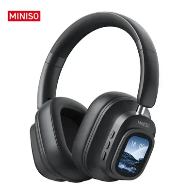 MINISO Wireless Headphones, Rechargeable Noise Cancelling Headphone, HiFi Stereo Full-color Display Multifunctional Earphone,...