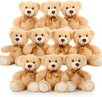 Tezituor Bulk Teddy Bear Baby Shower, 10 Packs Small Teddy Bear Stuffed Animals in Bulk,13.5\